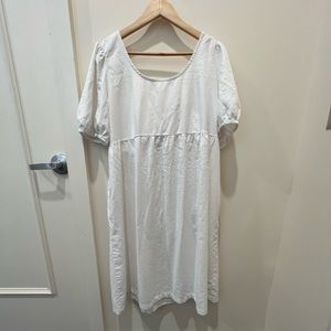 Isabel White Linen Dress